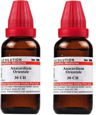 Dr.Willmar Schwabe India Anacardium Orientale 30CH Liquid(2 x 30 ml)