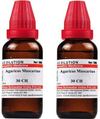 Dr.Willmar Schwabe India Agaricus Muscarius 30CH Liquid(2 x 30 ml)