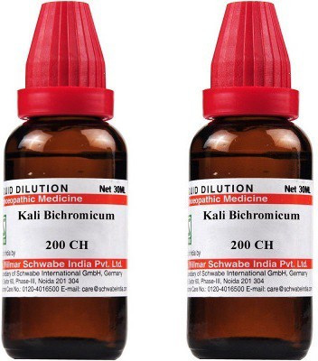Dr.Willmar Schwabe India Kali Bichromicum 200CH Liquid(2 x 30 ml)