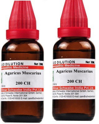 Dr.Willmar Schwabe India Agaricus Muscarius 200CH Liquid(2 x 30 ml)