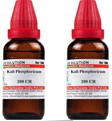 Dr.Willmar Schwabe India Kali Phosphoricum 200CH Liquid(2 x 30 ml)