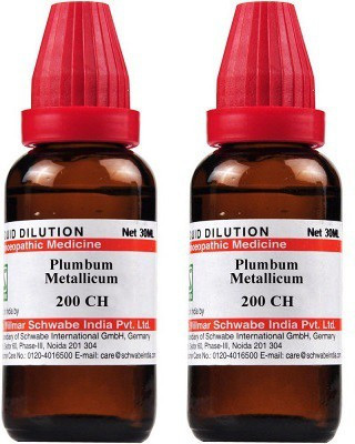 Dr.Willmar Schwabe India Plumbum Metallicum 200CH Liquid(2 x 30 ml)
