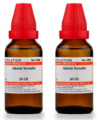 Dr.Willmar Schwabe India Adonis Vernalis 30CH Liquid(2 x 30 ml)
