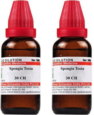 Dr.Willmar Schwabe India Spongia Tosta 30CH Liquid(2 x 30 ml)