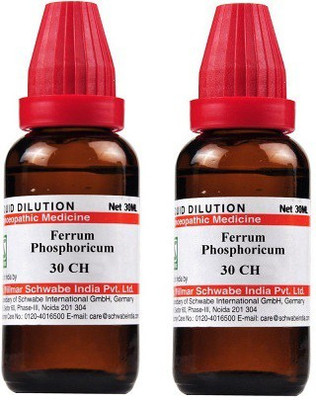 Dr.Willmar Schwabe India Ferrum Phosphoricum 30CH Liquid(2 x 30 ml)