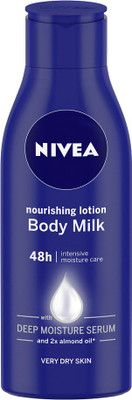 NIVEA Body Lotion for Very Dry Skin, Nourishing Body Milk with 2x Almond Oil, For Men & Women(120 ml)