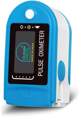CLEAN MEDS Finger Tip Oximeter Digital Pulse Reader with Color Display - Water Resistant Pulse Oximeter Pulse Oximeter(Blue)