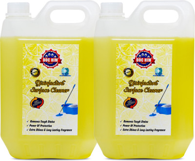 DOC HIM Lemon Disinfectant Surface Cleaner Combo (5 Ltr X 2) Lemon(2 x 5000 ml)