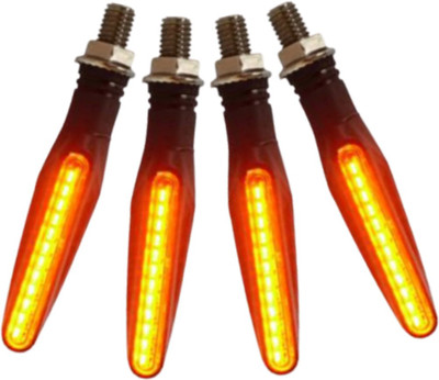 Santech Front, Rear, Side LED Indicator Light for Universal For Bike Universal For Bike(Yellow)