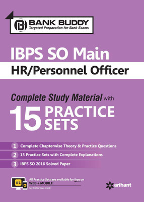 15 Practice Sets Ibps So Main HR Personnel Officer(English, Paperback, unknown)
