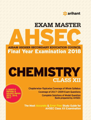 Exam Masterahsec Chemistry Class 12th  - Includes 5 Sample Papers & Solved Papers 2015,2016,2017(English, Paperback, unknown)