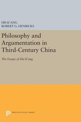 Philosophy and Argumentation in Third-Century China(English, Hardcover, K'ang His)