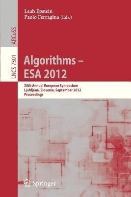 Algorithms -- ESA 2012(English, Paperback, unknown)