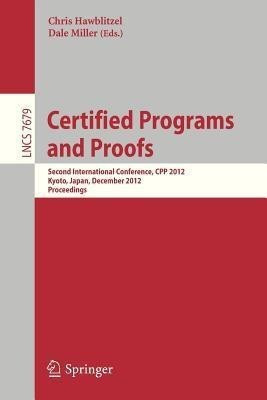 Certified Programs and Proofs(English, Paperback, unknown)