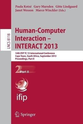Human-Computer Interaction -- INTERACT 2013(English, Paperback, unknown)
