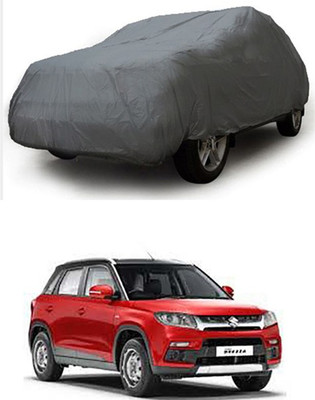 ZTech Car Cover For Maruti Suzuki Vitara Brezza (Without Mirror Pockets)(Grey)