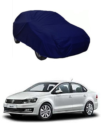 ZTech Car Cover For Volkswagen Vento (Without Mirror Pockets)(Blue)