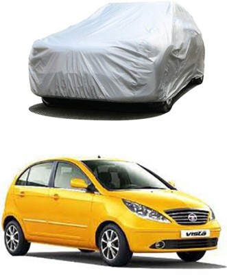 Wild Panther Car Cover For Tata Vista Tech (Without Mirror Pockets)(Silver)