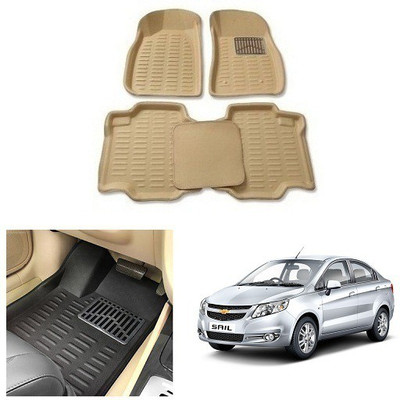 After cars Plastic 3D Mat For  Chevrolet Sail(Beige)
