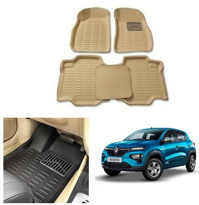 After cars Plastic Standard Mat For  Renault Kwid(Beige)