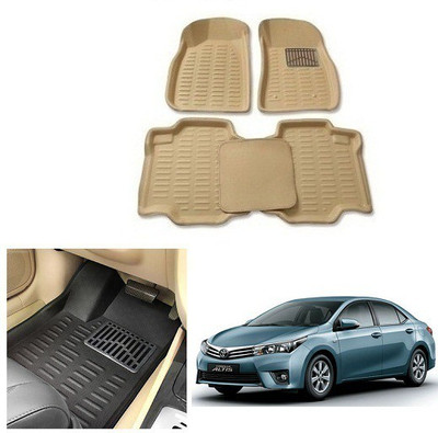 After cars Plastic 3D Mat For  Toyota Corolla Altis(Beige)