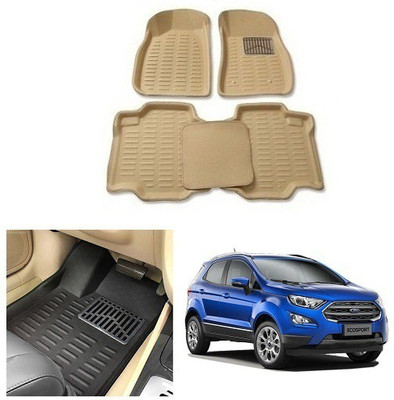 After cars Plastic 3D Mat For  Ford Ecosport(Beige)