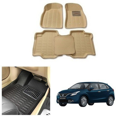 After cars Plastic 3D Mat For  Maruti Suzuki Baleno(Beige)