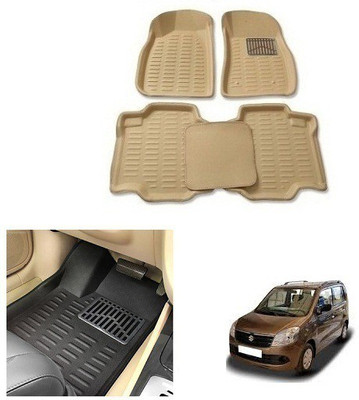 After cars Plastic 3D Mat For  Maruti Suzuki WagonR(Beige)