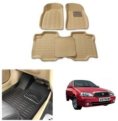 After cars Plastic 3D Mat For  Maruti Suzuki Esteem(Beige)