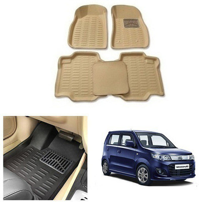 After cars Plastic 3D Mat For  Maruti Suzuki WagonR(Beige)