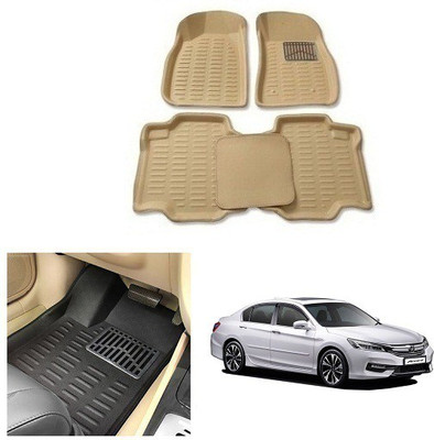 After cars Plastic 3D Mat For  Honda Accord(Beige)