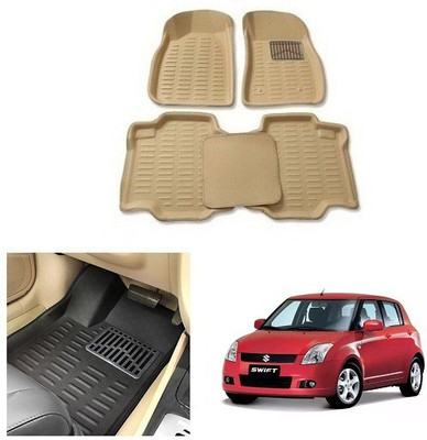 After cars Plastic 3D Mat For  Maruti Suzuki Swift(Beige)