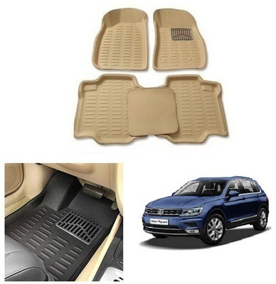 After cars Plastic 3D Mat For  Volkswagen Tiguan(Beige)