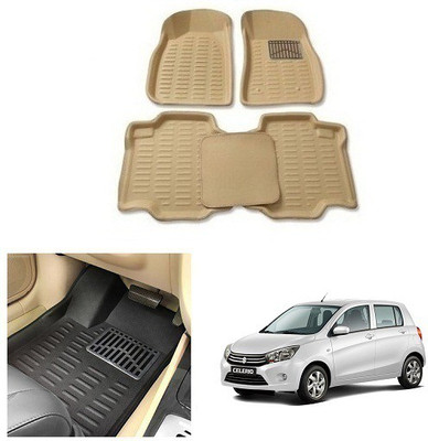 After cars Plastic 3D Mat For  Maruti Suzuki Celerio(Beige)