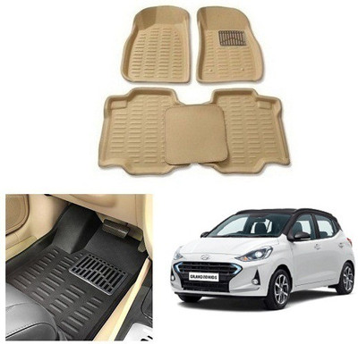 After cars Plastic Standard Mat For  Hyundai Grand i10 Nios(Beige)
