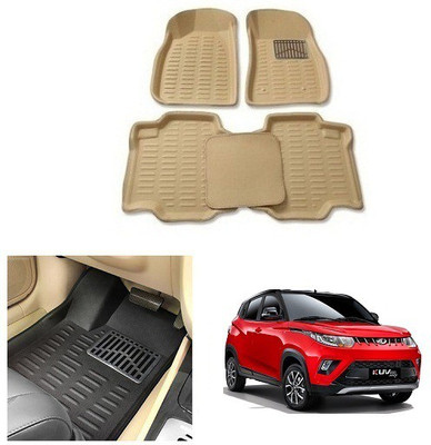 After cars Plastic 3D Mat For  Mahindra KUV 100(Beige)