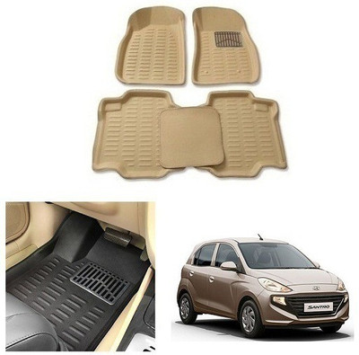 After cars Plastic 3D Mat For  Hyundai Santro(Beige)