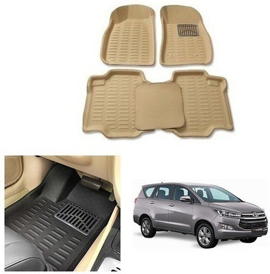 After cars Plastic 3D Mat For  Toyota Innova Crysta(Beige)
