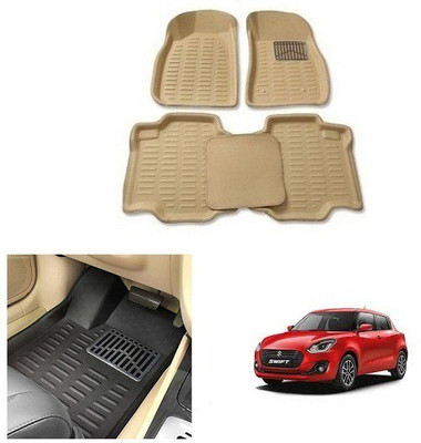 After cars Plastic 3D Mat For  Maruti Suzuki Swift(Beige)