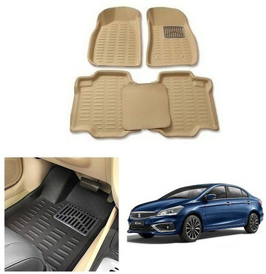 After cars Plastic 3D Mat For  Maruti Suzuki Ciaz(Beige)