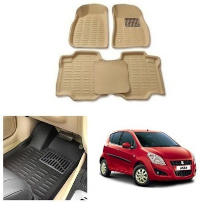 After cars Plastic 3D Mat For  Maruti Suzuki Ritz(Beige)