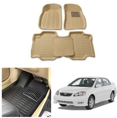 After cars Plastic 3D Mat For  Toyota Corolla(Beige)
