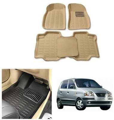 After cars Plastic 3D Mat For  Hyundai Santro Xing(Beige)
