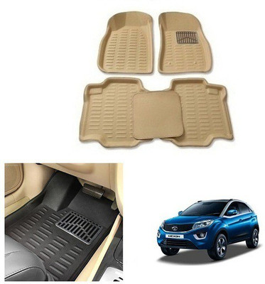 After cars Plastic Standard Mat For  Tata Nexon EV(Beige)