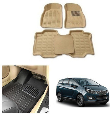 After cars Plastic 3D Mat For  Mahindra Marazzo(Beige)
