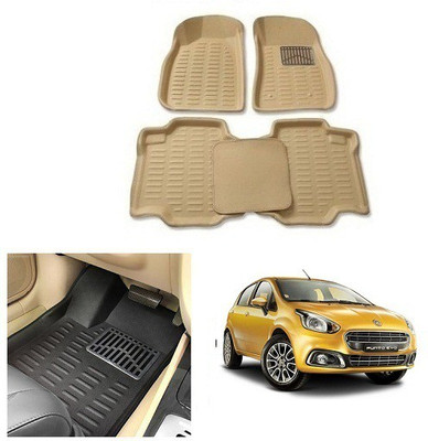 After cars Plastic 3D Mat For  Fiat Punto Evo(Beige)