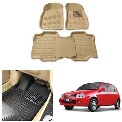 After cars Plastic 3D Mat For  Maruti Suzuki Zen(Beige)
