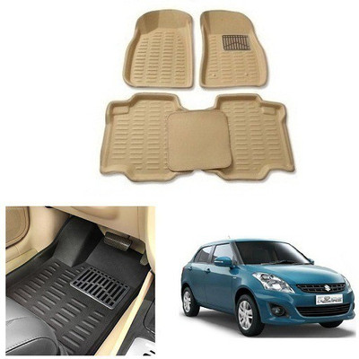 After cars Plastic 3D Mat For  Maruti Suzuki Swift Dzire(Beige)