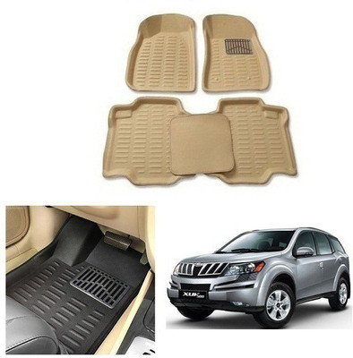 After cars Plastic 3D Mat For  Mahindra XUV 500(Beige)