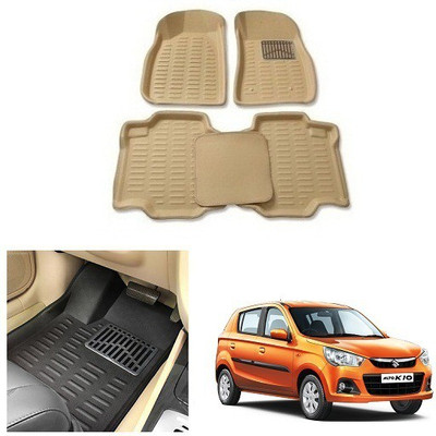 After cars Plastic 3D Mat For  Maruti Suzuki Alto K10(Beige)